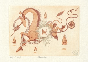 Картина flämmchen / Огонёк (gold)