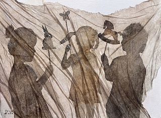 Картина тени детства. Серия "Тени, игры прошлого"