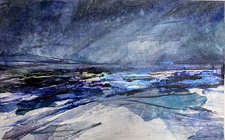 Картина серия «Открывая искренность». Танго синей луны