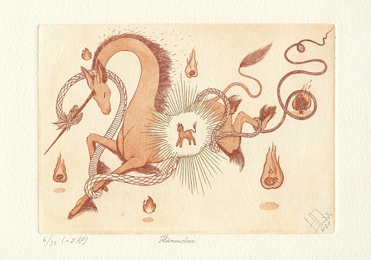 Картина flämmchen / Огонёк (gold) фото 1