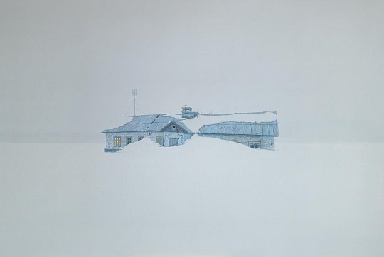 Картина домик полярника фото 1