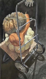 Натюрморт с тыквами