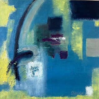 Солнечные блики на озере