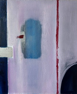 Абстрактная композиция с серебряным