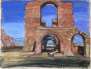 Картина серия «Зона античности» Руины Виллы Квинтилиев