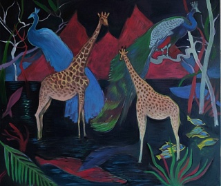 Картина жирафы