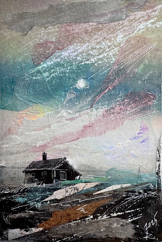 Картина память луны. Серия Голография, пересвет Картина память луны. Серия Голография, пересвет