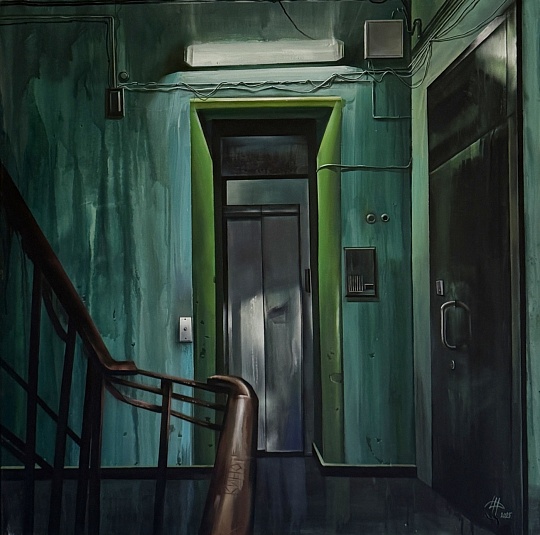Картина лифт. Из серии «Сны о прошлом» фото 1
