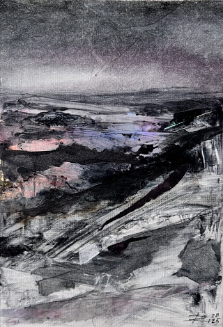 Картина «Аура розовых облаков» Серия «Открывая Искренность»