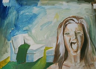 Картина серия «Кричащие»