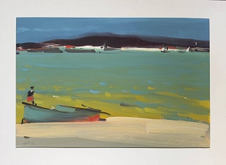 Картина зеленые воды деревни Инэ