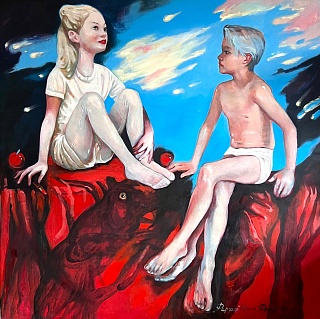 Картина фарфор