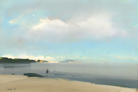 Картина облако над заливом. Бретань фото 1