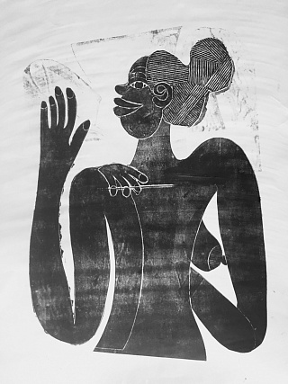 Картина серия "черные леди"