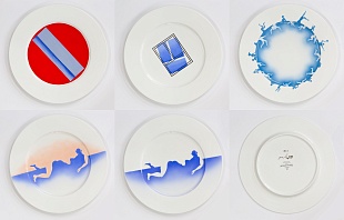 Картина набор из 5 тарелок Ивана Чуйкова