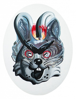 Картина серия "Маски" Заяц-волк
