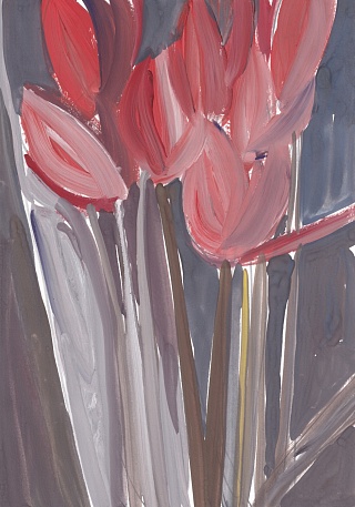 Картина серия "Кызгалдактар" (Тюльпаны)