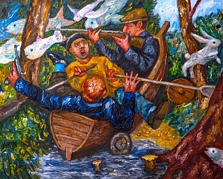 Картина рыбаки