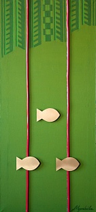 Картина золотые рыбки №7